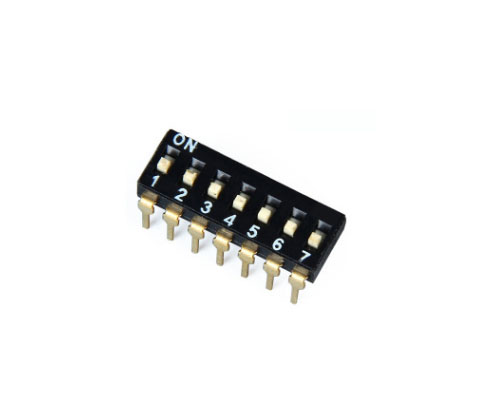 1.27 / 2.54 млимер Pitch Spst Spdt Dip Switch Smd Двойной однорядный 2–12 дюймов 1–10 Расположение PCB пианино Dip Switch